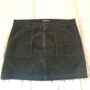 Green Corduroy Skirt